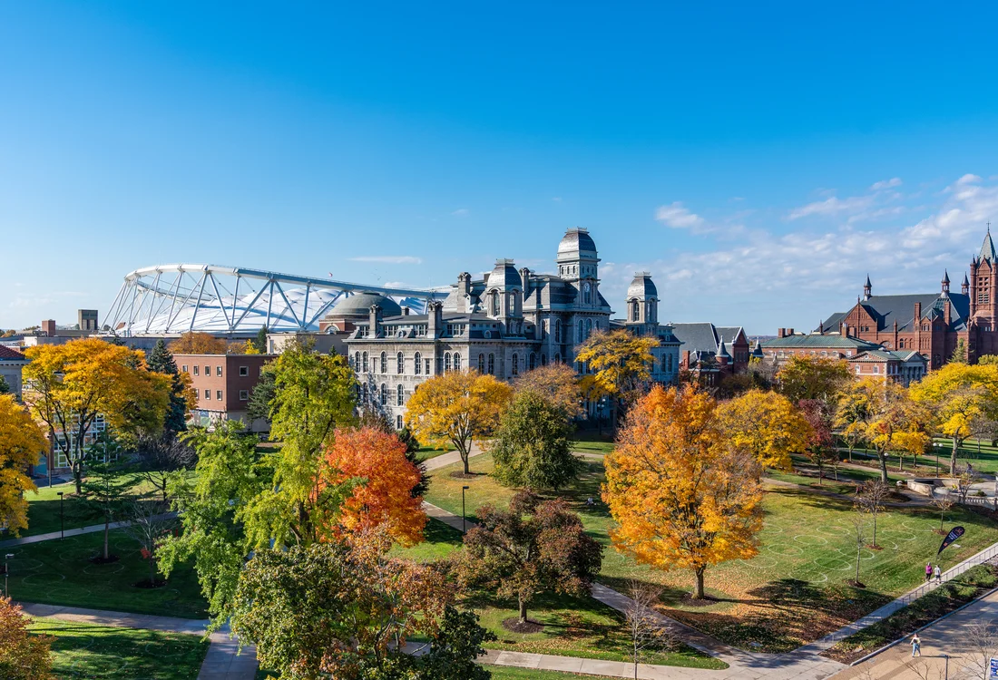 Syracuse University Campus in the Fall